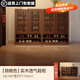蔓斯菲爾實(shí)木鞋柜家用門(mén)口入戶(hù)收納柜一體靠墻室內胡桃色多層樓道外電梯口 【全實(shí)木-7層】160CM胡桃色