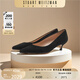 STUART WEITZMAN/SW POCO秋冬黑色小貓跟高跟鞋女鞋單鞋奢侈品真皮羊皮革