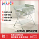 可優(yōu)比尿布臺(tái)新生嬰兒護(hù)理臺(tái)寶寶按摩撫觸洗澡可折疊-樹袋熊帶水盆