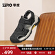 零度Zero涼鞋男2025夏季新款日常百搭透氣涼爽沙灘鞋耐磨輕戶外涼鞋潮 黑色 42