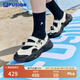 FILA FUSION斐樂瑪麗珍涼鞋女鞋夏涼拖魔術(shù)貼海螺沙灘鞋子 微白/黑-WB 37.5