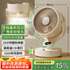 賽億風寶usb桌面風扇可充電小風扇空氣循環(huán)扇家用搖頭便攜臺式小型香薰驅蚊夜燈戶外露營電風扇8000mA