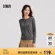 森馬（Semir）森馬陳都靈針織開衫女美利奴羊毛衫24冬新款內(nèi)搭保暖109724106001