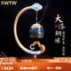RWTW純銅吊式檀香熏香爐擺件家居裝飾新中式藍(lán)牙音樂吊爐送禮品 平步青云大漆藍(lán)色