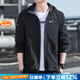 耐克（NIKE）官方艦店夾克男25年秋季新款戶外運(yùn)動(dòng)服跑步健身訓(xùn)練連帽休閑外套 膠印LOGO/按扣口袋/拍大一碼 M