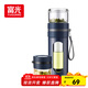 富光玻璃杯 高硼硅泡茶杯子 茶水分離杯 商務(wù)辦公便攜塑玻水杯男女士