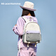 Mr.ace Homme輕便戶(hù)外旅行背包女防水徒步登山雙肩包大學(xué)生電腦書(shū)包米灰紫小款