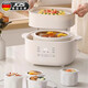 JCZS德國品牌新款電燉盅陶瓷小型隔水燉煲湯家用煮粥神器全自動(dòng)電燉鍋 白色【單膽款】 2.5L