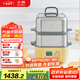 北鼎（Buydeem）【國家補(bǔ)貼】電蒸鍋家用蒸燉鍋不銹鋼電燉鍋 大容量全自動(dòng)預(yù)約多用途鍋多功能多層【G68小鵝黃】
