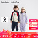巴拉巴拉balaone兒童套裝男童女童寶寶長袖2025秋學(xué)院風(fēng)舒適208325104204