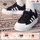 adidas NIZZA PLATFORM厚底增高運(yùn)動帆布鞋男女阿迪達(dá)斯三葉草   一號黑/白   36