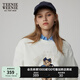 Teenie Weenie小熊春季簡(jiǎn)約寬松圓領(lǐng)套頭衛(wèi)衣學(xué)院風(fēng)短款上衣休閑女 象牙白 L (170)
