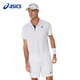 亞瑟士（ASICS）t恤短袖春夏款polo衫網(wǎng)球服透氣速干運動(dòng)跑步羽毛球乒乓球短袖男 白色/2041A340-100 M