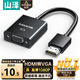 山澤(SAMZHE)HDMI轉VGA轉換器 高清視頻轉接頭 電腦臺式機筆記本PS5連電視顯示器投影儀連接線HHV07