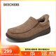 斯凱奇（SKECHERS）閃穿鞋男士2025新款秋季加絨保暖休閑健步鞋一腳蹬樂(lè )福鞋205606