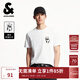 杰克·瓊斯（JACK&JONES）男裝25年短袖T恤男士夏季棉質(zhì)涼感圓領(lǐng)潮流休閑卡通熊貓印花半袖 A06本白色 常規(guī) M 175