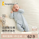 童泰四季1-18月嬰兒衣服側(cè)開(kāi)連體衣TS21J222  藍(lán)色 80cm