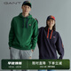 GANT/甘特男女同款情侶款美式復(fù)古上衣運(yùn)動(dòng)寬松休閑連帽套頭衛(wèi)衣 338墨綠色 L