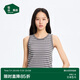 松山棉店二合一黑白條紋帶胸墊背心女2025夏款基礎款內搭舒適背心灰白條L