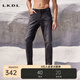 LKDL下半身【透氣不易變形】夏季新品高端男裝棉牛仔褲耐磨微彈牛仔褲男 深灰色 36