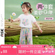 ASK JUNIOR女童套裝夏裝小童數字彩印短袖闊腿褲休閑兩件套 花色 100 