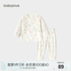 babylove寶寶內(nèi)衣套裝春秋季秋衣秋褲寶寶兒童家居服睡衣打底秋裝 花團(tuán)錦簇 100 cm