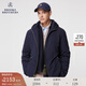 布克兄弟（BrooksBrothers）男士冬新款白鴨絨純色羽絨服保暖外套 4004-藏青色 L