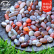 壽禾 雨花石鵝卵石魚(yú)缸造景瑪瑙盆栽鋪面裝飾 0.8-1.5cm灰紅雨花石1kg