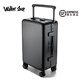 Walker Shop【品牌獨家】行李箱新款全鎂鋁合金登機箱加厚寬拉桿旅行箱 黑色 【2025品牌獨家頂配】 24英寸 【37開(kāi)托運箱】