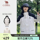 駱駝（CAMEL）[baby同款]風(fēng)暴戶外暴雨防水沖鋒衣女三合一工裝外套登山服   M