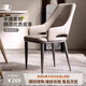 餐椅輕奢家用感北歐現代簡(jiǎn)約休閑靠背椅子意式餐廳酒店餐出口加 出口加厚款-淺灰色
