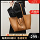 CADUNI KAISER牛皮包包女包休閑托特包通勤腋下單肩包生日七夕情人節(jié)禮物送女友 【焦糖色】送老婆高級實用 品牌小眾百搭高級感時尚大包