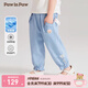 PawinPaw【涼感】小熊童裝春夏女寶寶收腳口軟牛仔防蚊褲 牛仔藍(lán)色/55 100 cm
