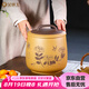 金鑲玉 茶葉罐 宜興紫砂段泥石瓢原礦大號七餅普洱茶存儲罐