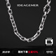 IDEAGEMER925銀十字鏈項(xiàng)鏈男士輕奢簡(jiǎn)約歐美風(fēng)高級(jí)感小眾幾何潮流百搭素鏈 幾何十字鏈【50cm】