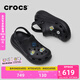 卡駱馳crocs檀健次同款經(jīng)典泡芙洞洞鞋百舒適男沙灘鞋女鞋休閑鞋|207521 黑色-001(含智必星) 41 (260mm) 42