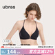 ubras七夕禮物Y字美背前扣軟支撐文胸內衣女小胸聚攏美背無鋼圈胸罩 黑色-Y字美背 L 80A/80B/80C