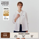 Teenie Weenie小熊女裝襯衫夏季新款松弛老錢輕奢亞麻白色長袖襯衣 白色 L