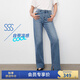 simple pieces【經(jīng)典色夏季薯?xiàng)l褲】夏季薄款SPS牛仔褲顯瘦直筒褲   復(fù)古中藍(lán)/身高153-164現(xiàn)貨 82-85（90斤以下）
