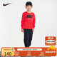 NIKE耐克童裝男女童長(zhǎng)袖T恤+長(zhǎng)褲2件套2025春季兒童套裝