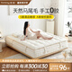 德庭圓夢(mèng)手工拉扣床墊羊毛駝絨無膠水雙層mini彈簧馬尾毛席夢(mèng)思床墊 馬尾毛基座：適中柔軟 約28cm厚 1800mm*2000mm