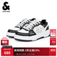 杰克·瓊斯（JACK&JONES）男裝秋季休閑鞋透氣孔黑白撞色字母圖案日常百搭鞋子2253C8001 S03黑色 41