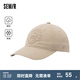 森馬（Semir）棒球帽男梅花系列2024新款美式復古刺繡鴨舌帽情侶遮陽帽子潮 淺卡其50302 均碼