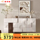 喜常福斗柜意式玄關柜奶油風餐邊柜入戶門鞋柜現(xiàn)代簡約輕奢家用儲物收納 白色120*40*90（三斗單門） 整裝
