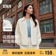 森馬（Semir）棉服女輕薄oversize松弛感2025冬翻領(lǐng)花苞棉衣少女感109725112001