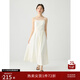 自巧小個(gè)子法式白色吊帶連衣裙女2025新款春夏季收腰顯瘦氣質(zhì)裙子 雅白色吊帶版 M (4碼)