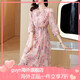 GUYN新款連衣裙夏季高端大牌媽媽裙貴婦人碎花裙 2XL