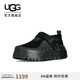 UGG秋季新款男女同款低幫厚底魔術(shù)貼休閑鞋1171355BBLC|黑色/黑色38