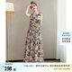絲柏舍印花連衣裙2025夏裝新款女裝A字通勤風(fēng)簡(jiǎn)約圓領(lǐng)無袖長(zhǎng)裙