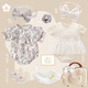 BabyWatch秋夏新品寶寶嬰兒純棉衣服套裝新生的兒見面禮物嬰兒禮盒 6號/藍灰洛可可夏季禮盒 均碼 73cm(3-6個月)